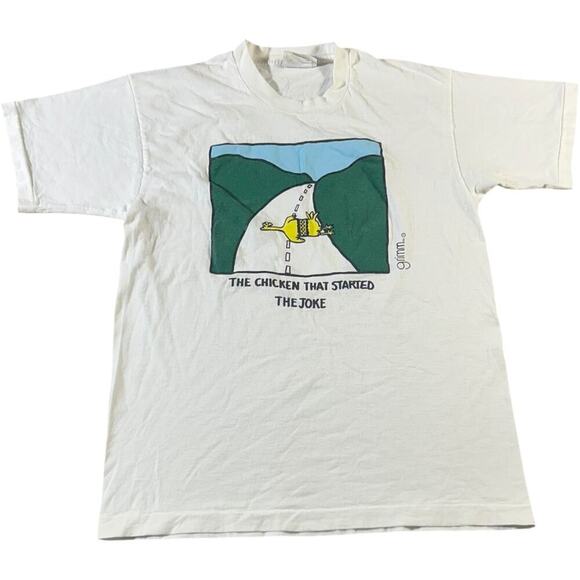 The Chicken That Started the Joke Vintage Grimm T-shirt - Picture 1 of 5